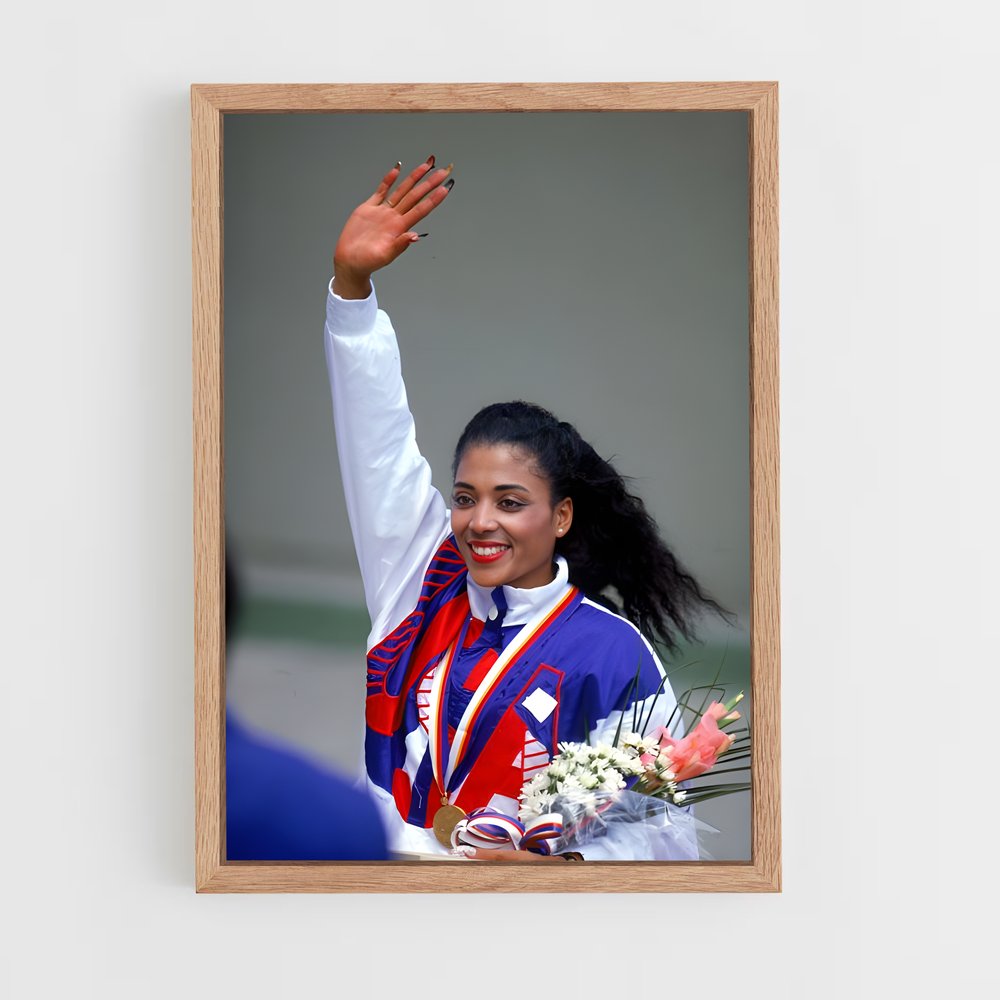 ap-florence griffith-joyner-6 cadre Bois clair