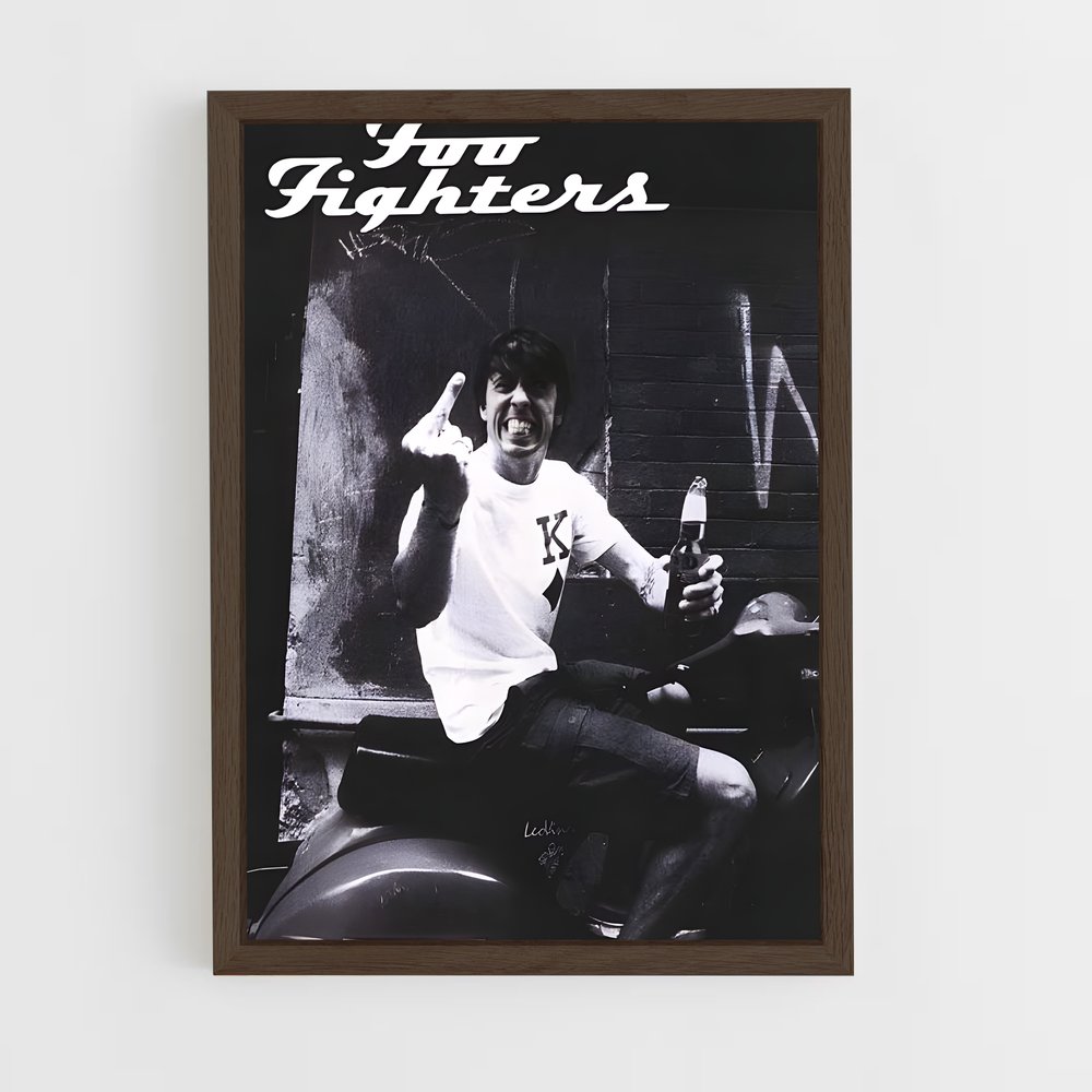 ap-foo fighters-7 cadre Bois foncé
