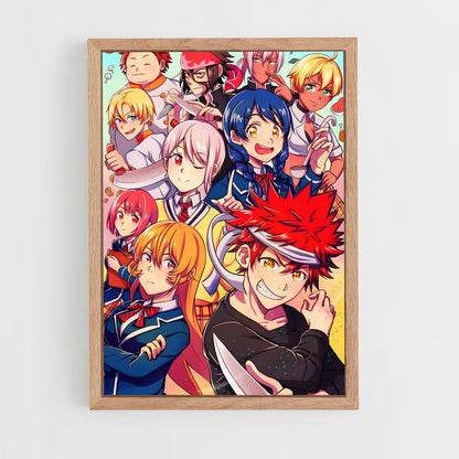 ap-food wars-5 cadre Bois clair