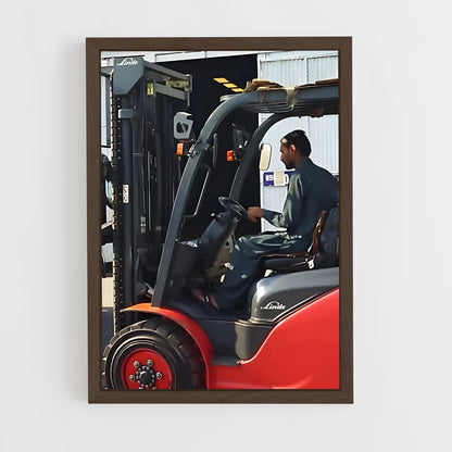 ap-forklift operator-1 cadre Bois foncé