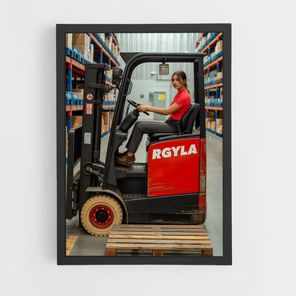 ap-forklift operator-3 cadre Noir