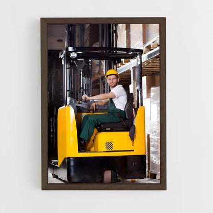 ap-forklift operator-5 cadre Bois foncé