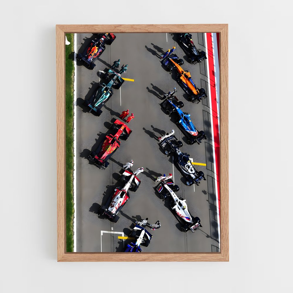 ap-formula 1 cars-4 cadre Bois clair