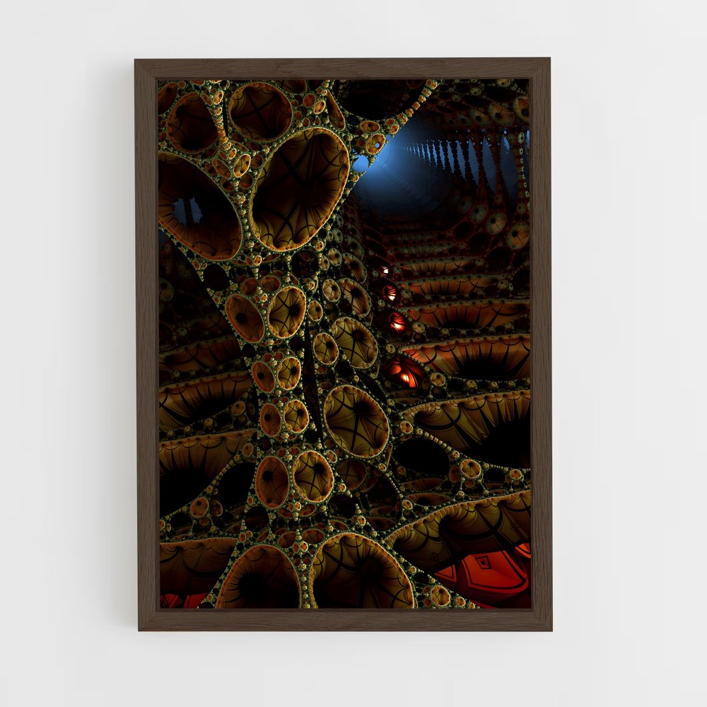ap-fractals-9 cadre Bois foncé