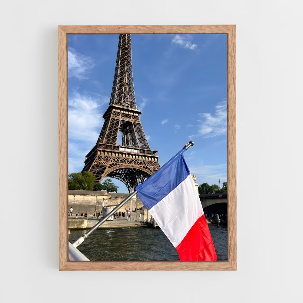 ap-france flag-1 cadre Bois clair