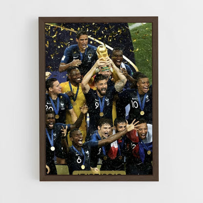 ap-france national football team-4 cadre Bois foncé