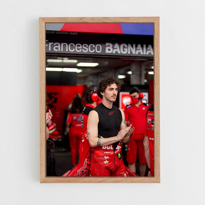 ap-francesco bagnaia-1 cadre Bois clair