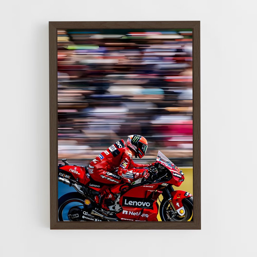 ap-francesco bagnaia-3 cadre Bois foncé