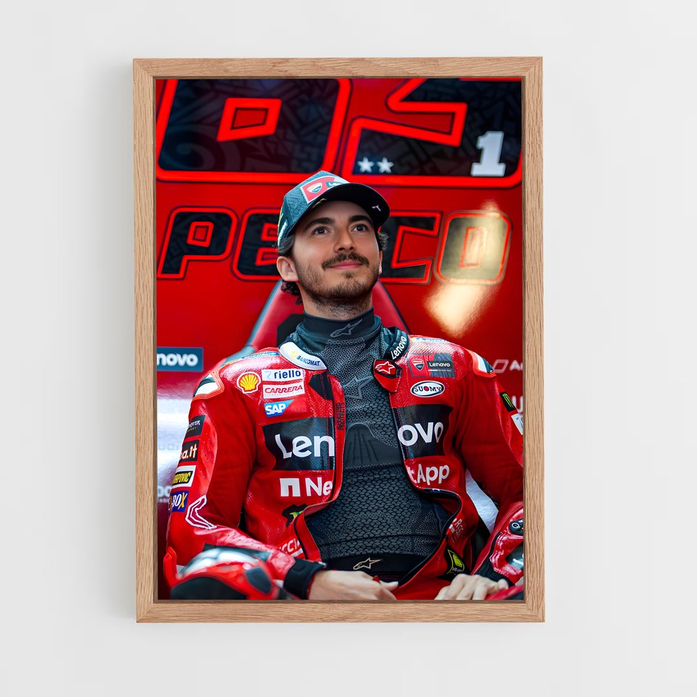 ap-francesco bagnaia-7 cadre Bois clair