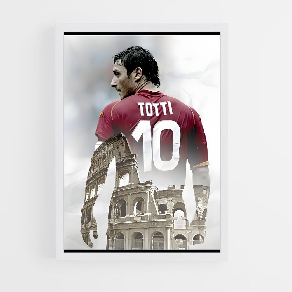 ap-francesco totti-4 cadre Blanc