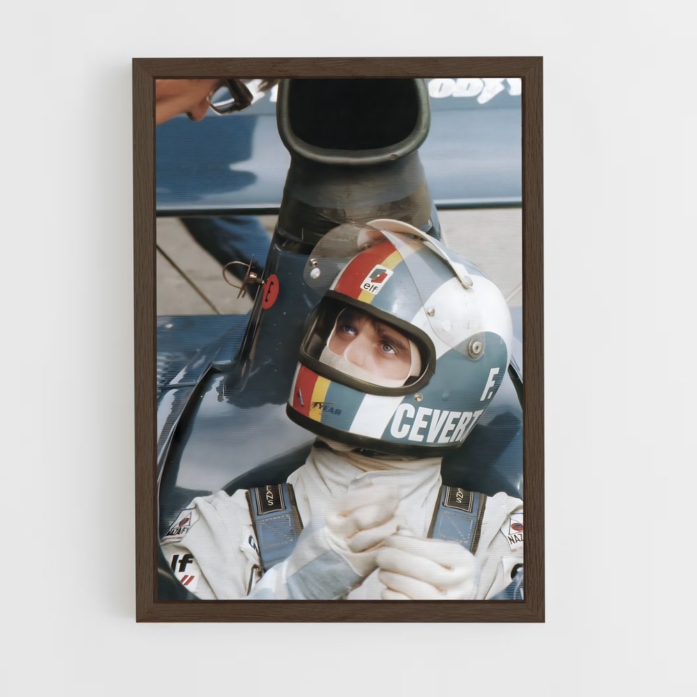 ap-francois cevert-3 cadre Bois foncé