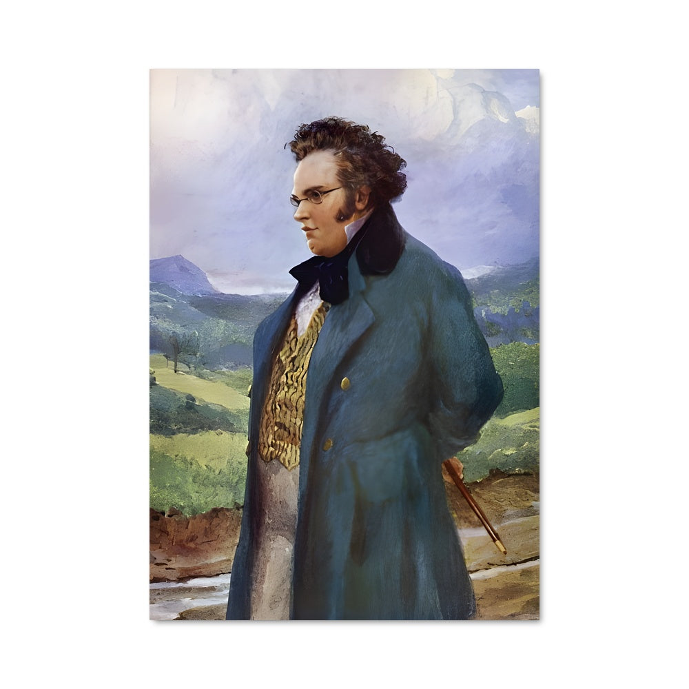 Poster Schubert en Bleu