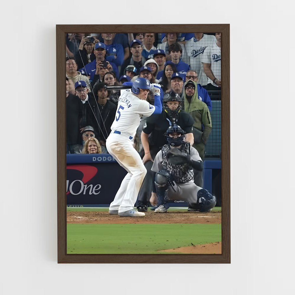 ap-freddie freeman-2 cadre Bois foncé