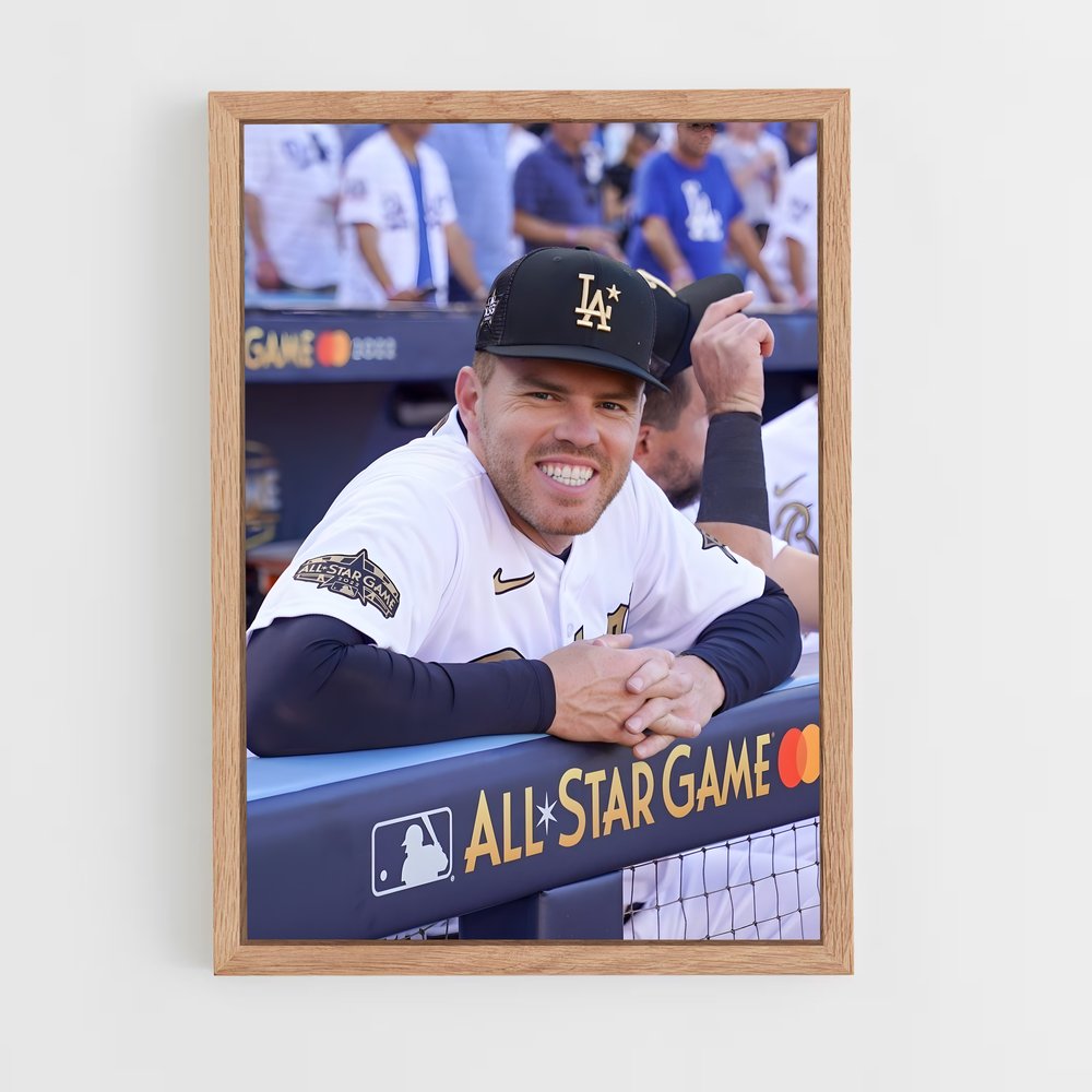 ap-freddie freeman-6 cadre Bois clair