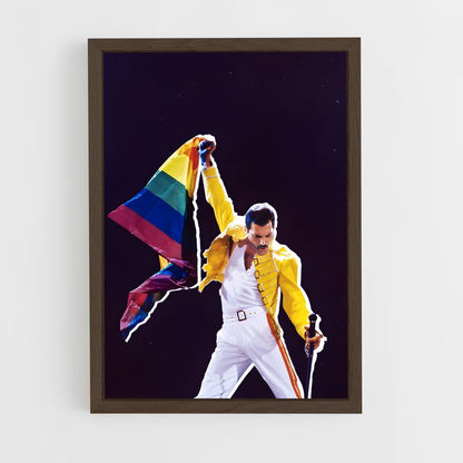 ap-freddie mercury-5 cadre Bois foncé