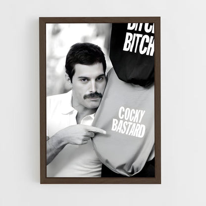 ap-freddie mercury-6 cadre Bois foncé