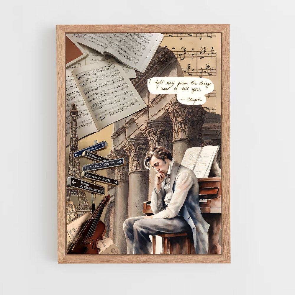 ap-frederic chopin-3 cadre Bois clair