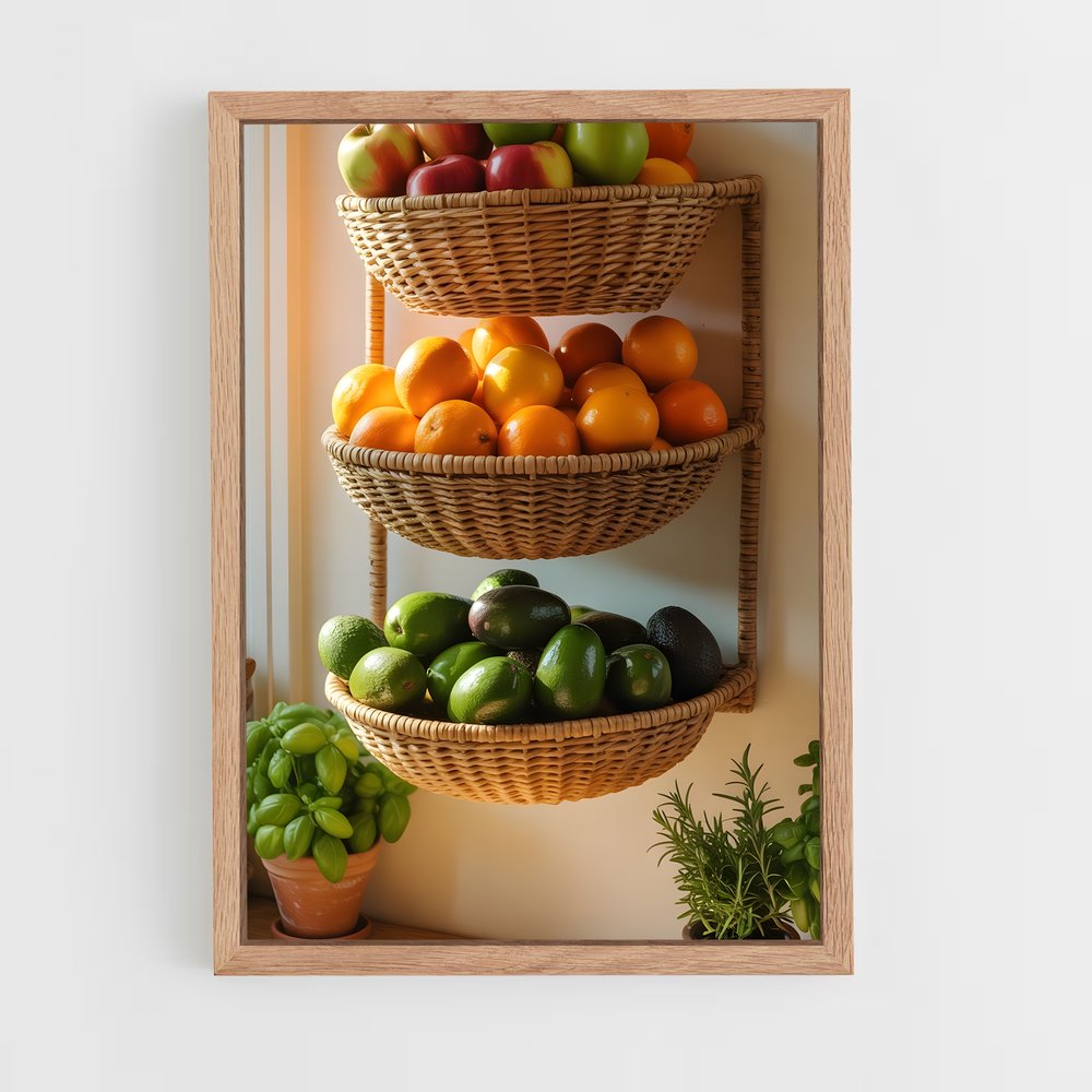 ap-fruits-8 cadre Bois clair