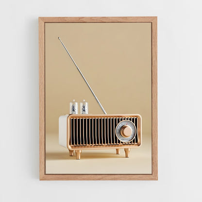 ap-fun radio-5 cadre Bois clair