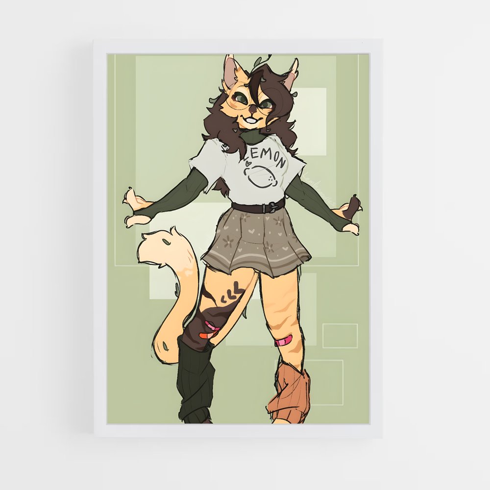 ap-fursona-1 cadre Blanc