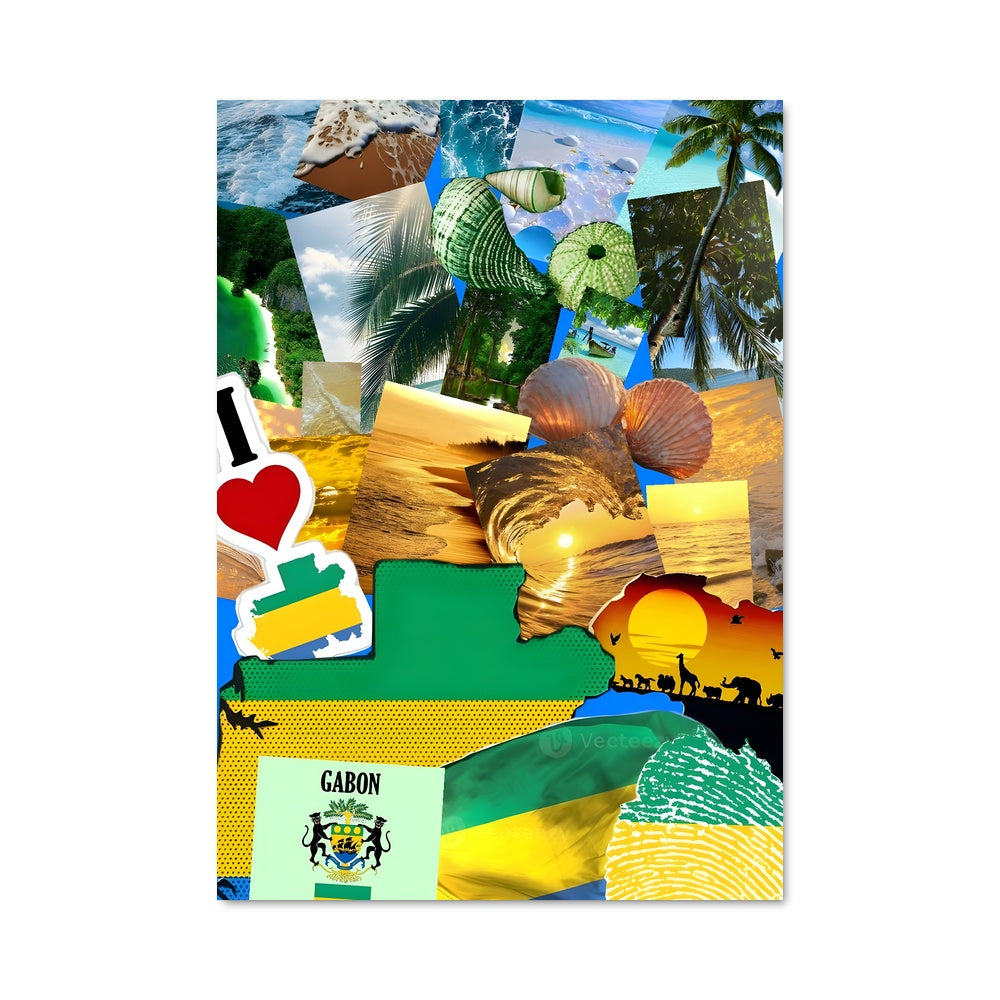 Poster Couleurs du Gabon