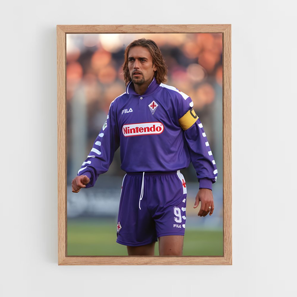 ap-gabriel batistuta-6 cadre Bois clair