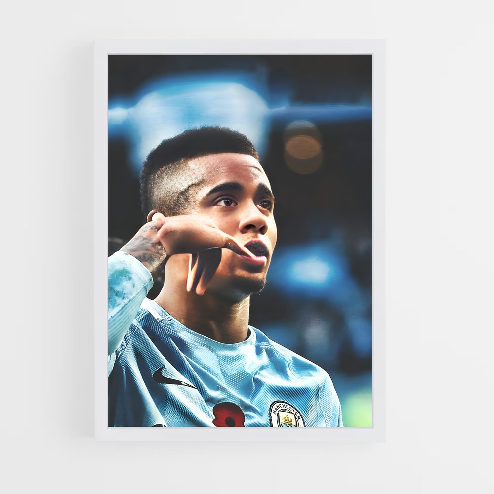 ap-gabriel jesus-3 cadre Blanc
