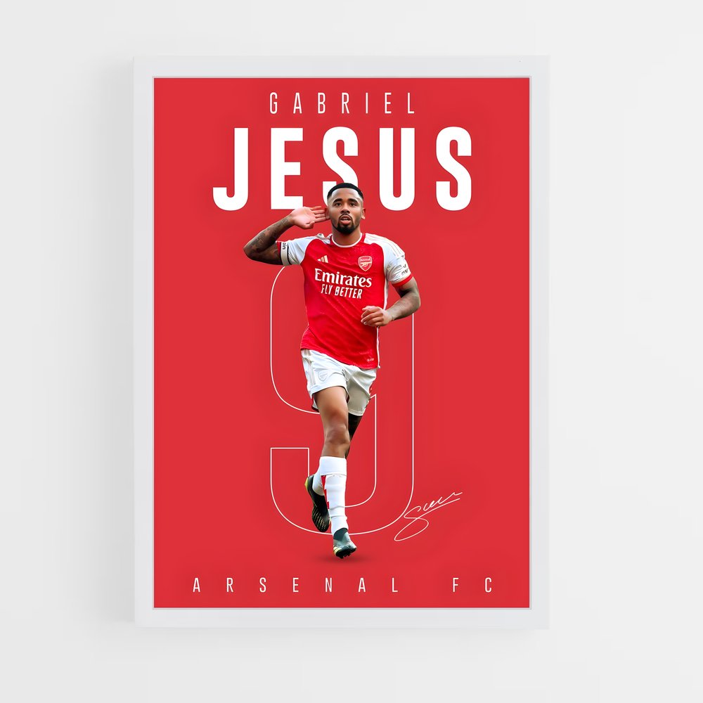 ap-gabriel jesus-5 cadre Blanc