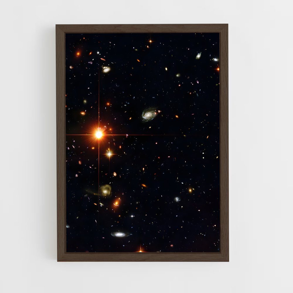 ap-galaxy cluster-2 cadre Bois foncé