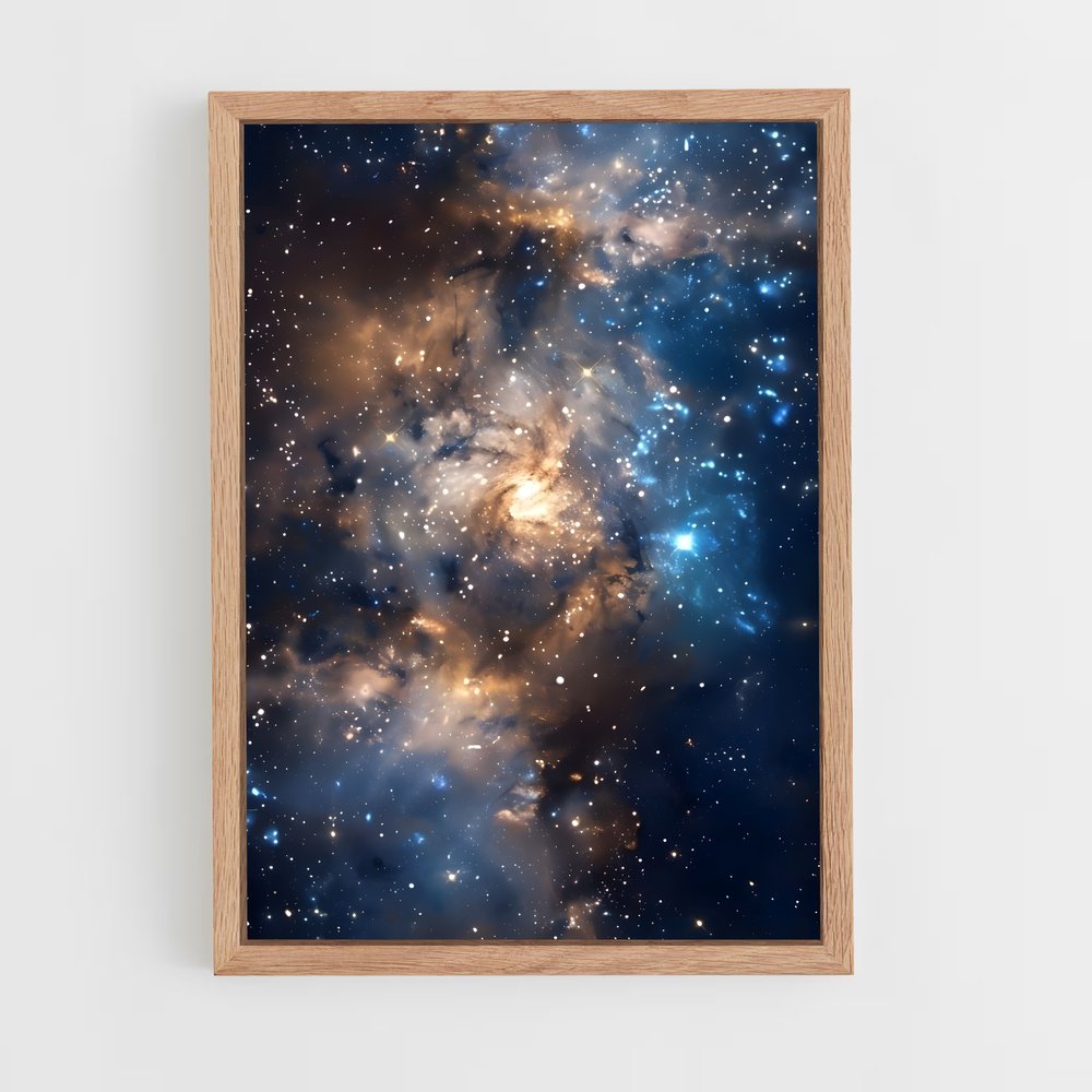 ap-galaxy cluster-4 cadre Bois clair