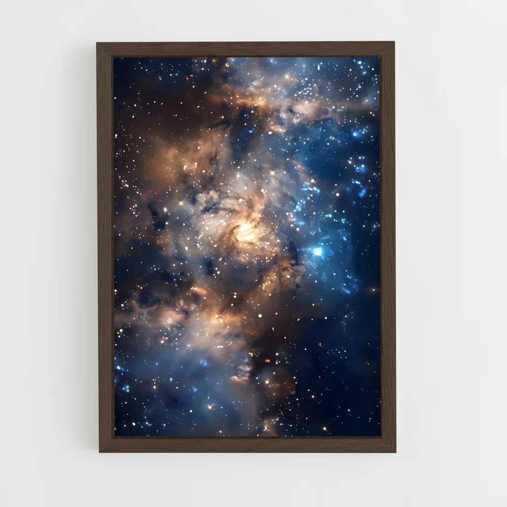 ap-galaxy cluster-4 cadre Bois foncé