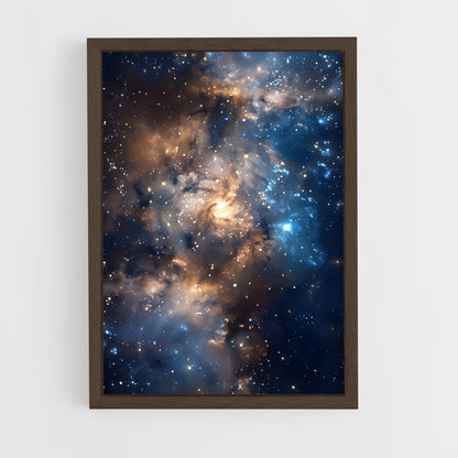 ap-galaxy cluster-4 cadre Bois foncé