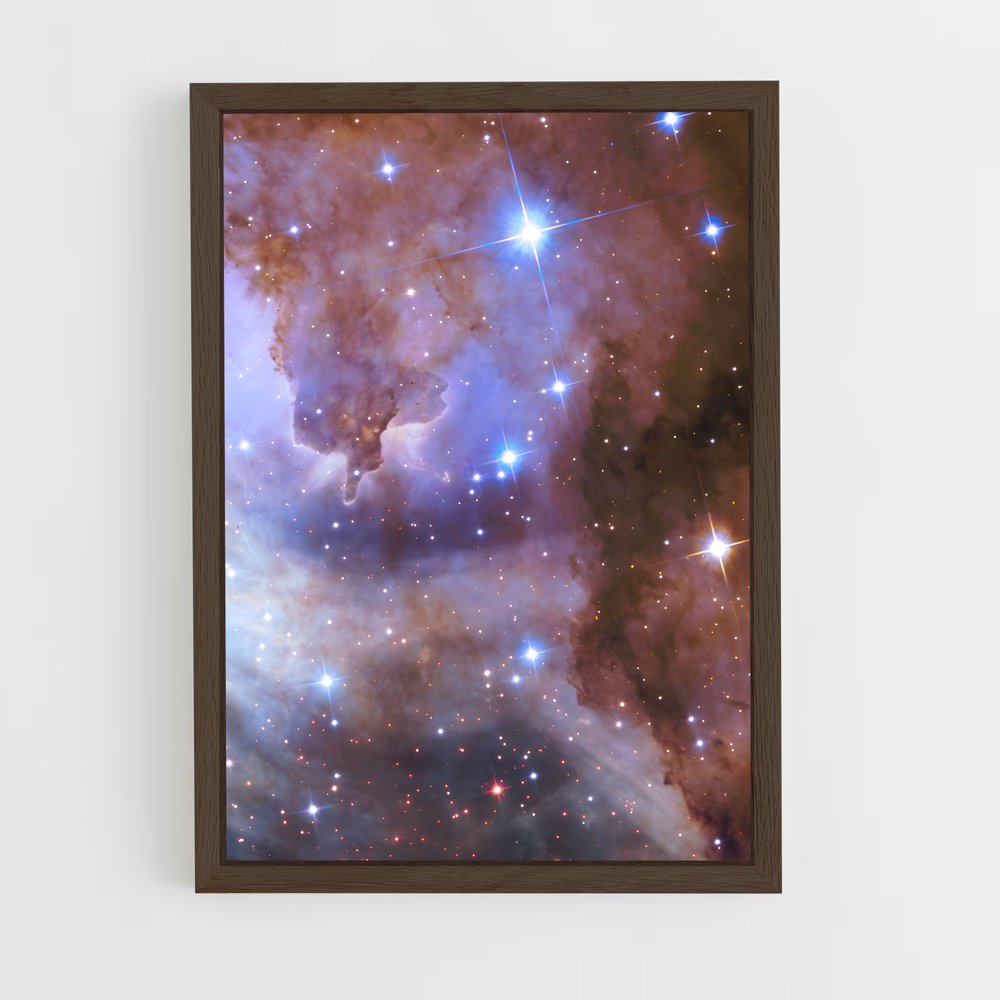 ap-galaxy cluster-5 cadre Bois foncé