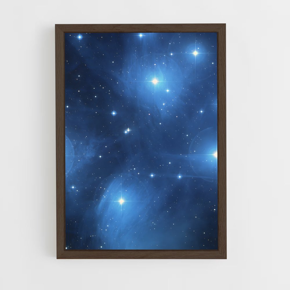 ap-galaxy cluster-6 cadre Bois foncé