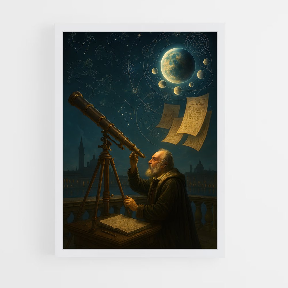 ap-galileo galilei-3 cadre Blanc