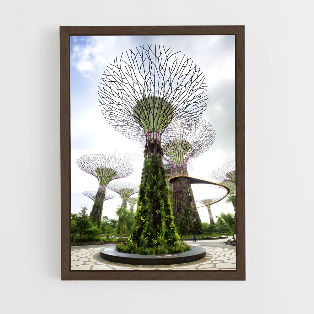 ap-gardens by the bay-8 cadre Bois foncé
