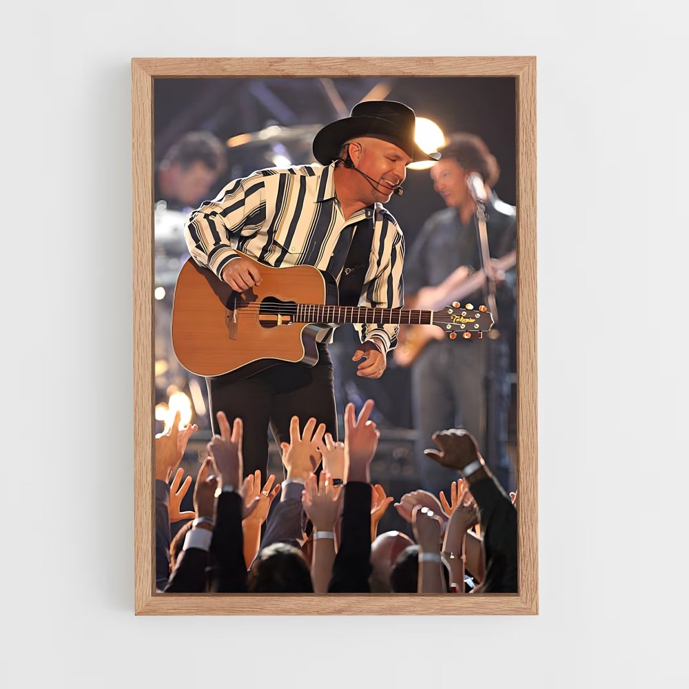 ap-garth brooks-7 cadre Bois clair