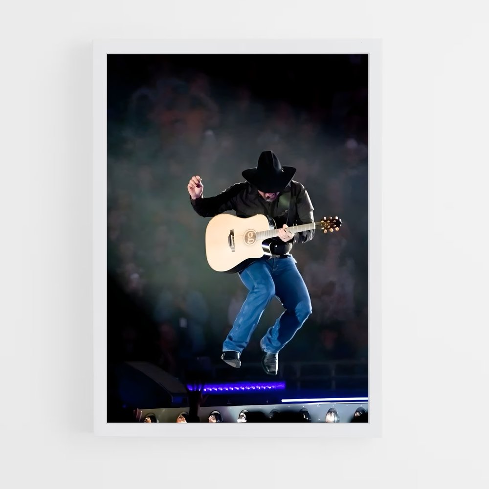 ap-garth brooks-8 cadre Blanc