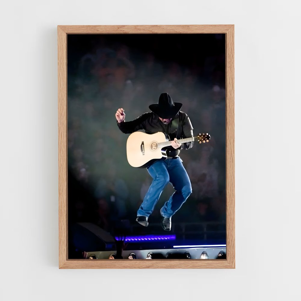 ap-garth brooks-8 cadre Bois clair