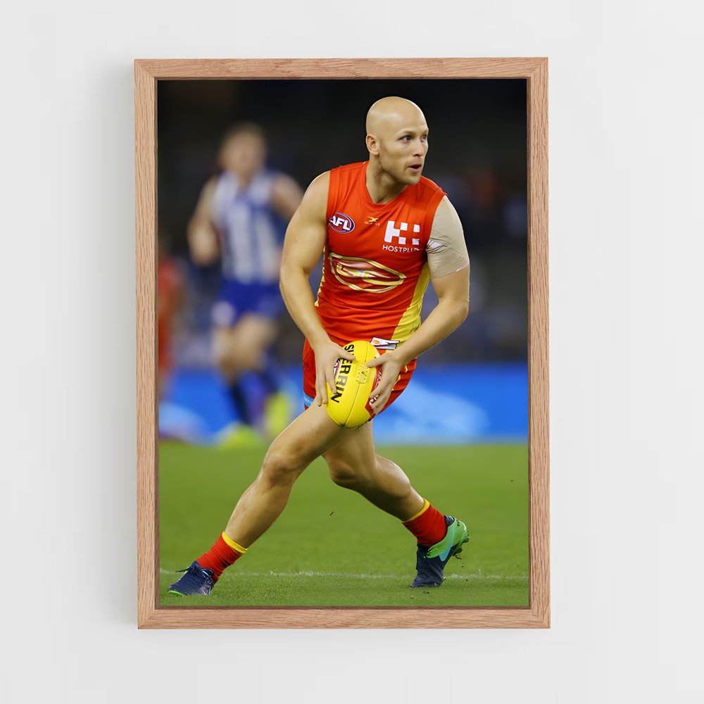 ap-gary ablett-3 cadre Bois clair
