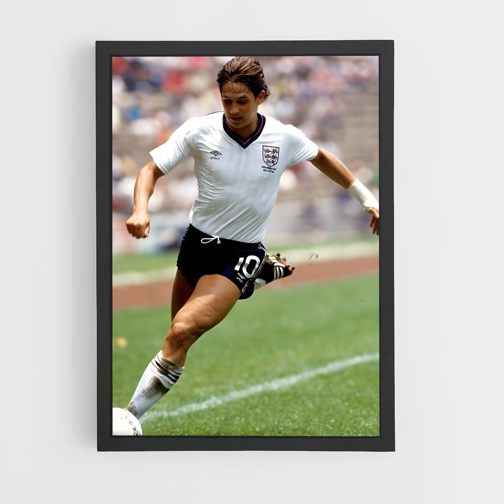 ap-gary lineker-10 cadre Noir