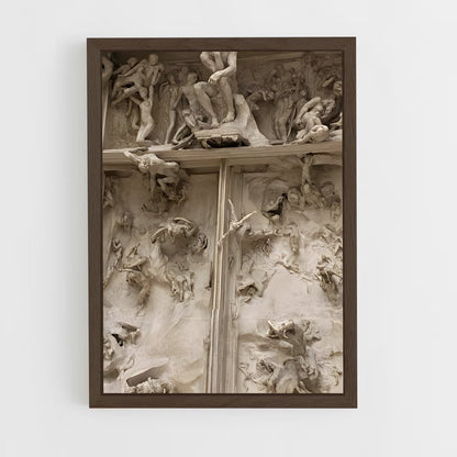 ap-gates of hell rodin-2 cadre Bois foncé