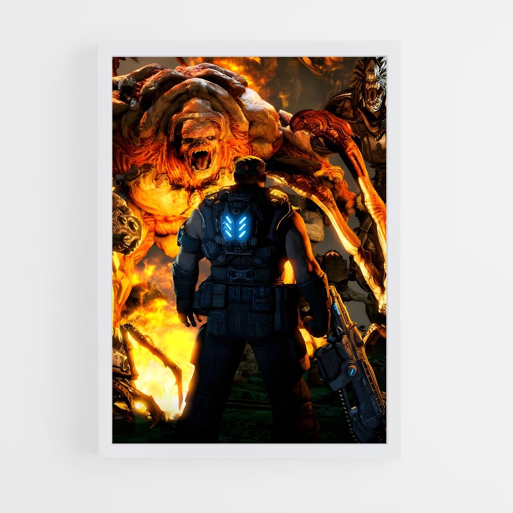 ap-gears of war-7 cadre Blanc