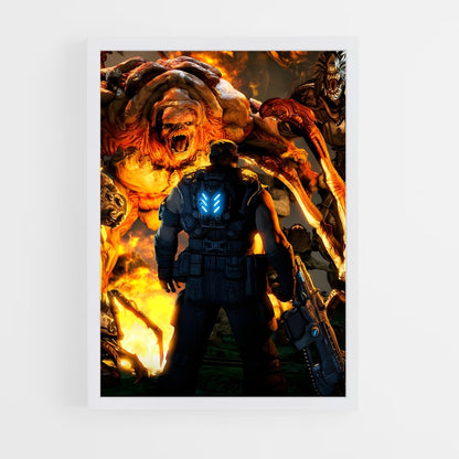 ap-gears of war-7 cadre Blanc