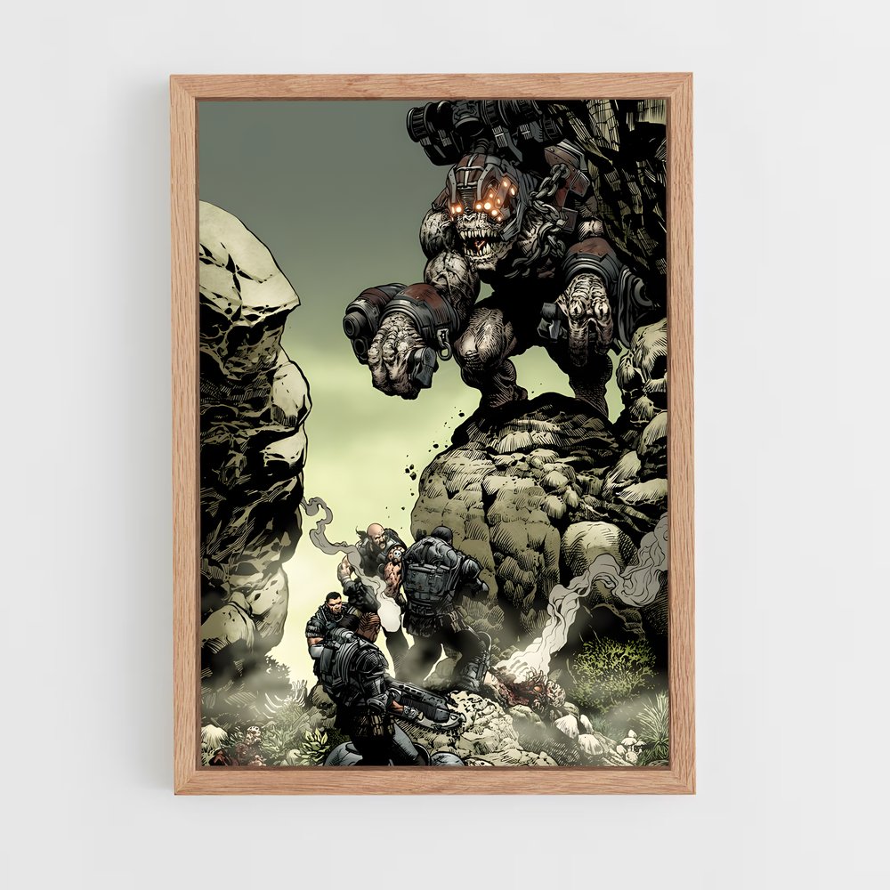 ap-gears of war-9 cadre Bois clair