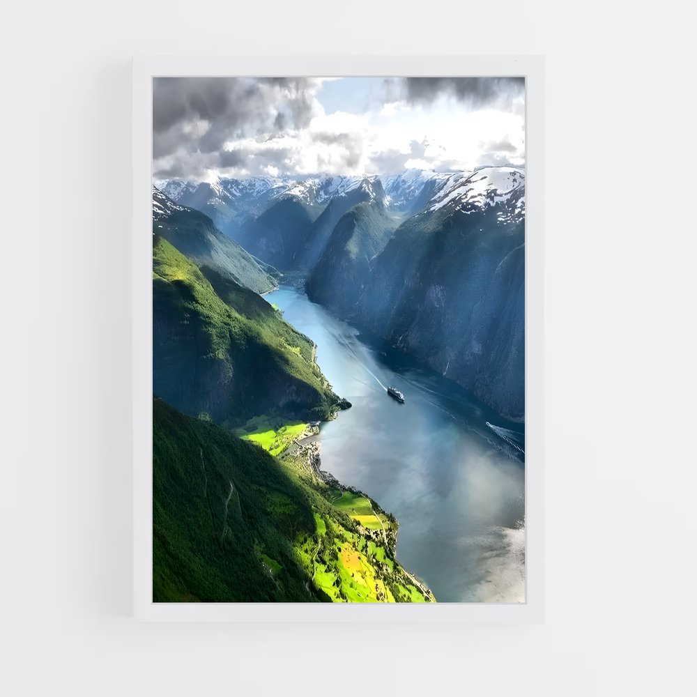 ap-geiranger fjord-2 cadre Blanc