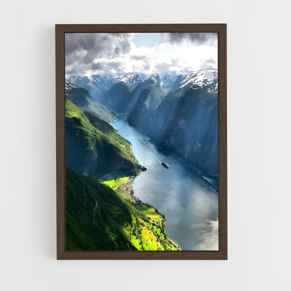 ap-geiranger fjord-2 cadre Bois foncé