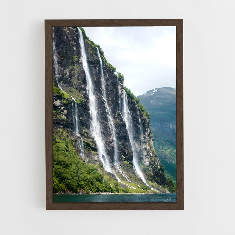 ap-geiranger fjord-4 cadre Bois foncé