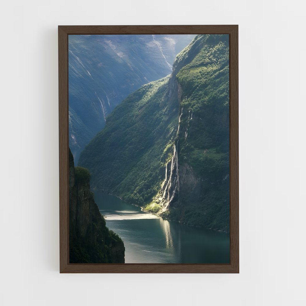 ap-geiranger fjord-5 cadre Bois foncé