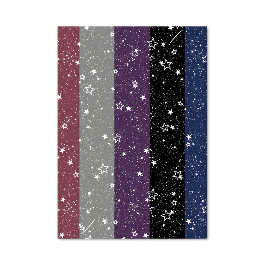 Poster Étoiles et Rayures Fluides